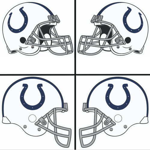 Indianapolis Colts Helmet Logo iron on paper